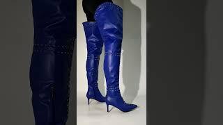 high heels thigh crotch boots