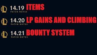 Items, LP Gains And Climbing, Bounty System