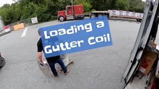 How we load a Gutter Coil on the Gutter Machine