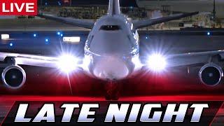 LIVE NIGHT AIRPORT ACTION at CHICAGO O'HARE  | SIGHTS and SOUNDS of PURE AVIATION | PLANE SPOTTING