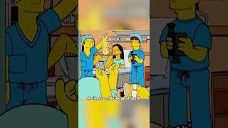 Homer accidentally fell into a graveyard pit.#anime #animation #thesimpsons