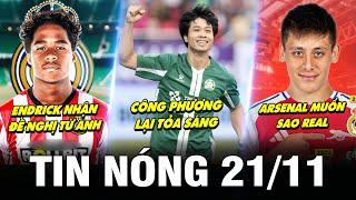 TIN NÓNG BÓNG ĐÁ 21/11| CÔNG PHƯƠNG LẠI TỎA SÁNG, ENDRICK NHẬN ĐỀ NGHỊ TỪ ANH, ARSENAL MUỐN SAO REAL