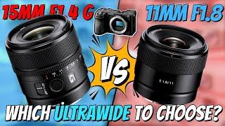 Sony 11mm F1.8 vs 15mm F1.4 G - Which ultrawide lens to choose for Sony APSC cameras? Sample Images!