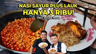 20 TAHUN JUALAN NASI SAYUR PLUS LAUK HARGA 3 RIBU! BISA REQUEST NASI SEBANYAKNYA!