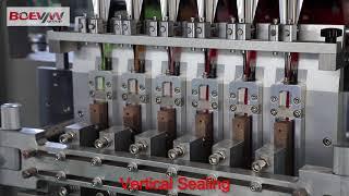 Multi line vertical packing machine for coffee milk powder liquid