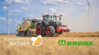 Quaderballenpressen 2024 | Agrarservice Sachsen | Krone/Fendt | HD