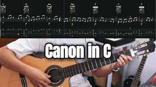 Canon In C / Guitar Fingerstyle Tab / Level: 