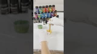 Start your resin and mica powder color mixing craft with this tutorial! ‍ #resiners