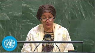 Amina J. Mohammed (Deputy Secretary-General) delivers tribute to the memory of Jovenel Moïse