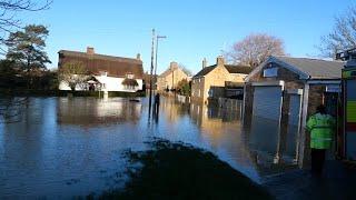 Floods hit homes across UK on Christmas Eve