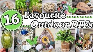 16 MUST SEE Favourites: DIY Outdoor Garden Ideas You'll LOVE!!