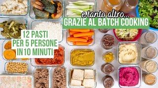 12 PASTI FACILI E VEGETALI in 10 minuti #batchcooking #mealprep #organizzazione