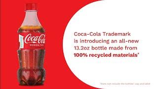 New bottles made from 100% recycled plastic (rPET) *launching in the U.S.