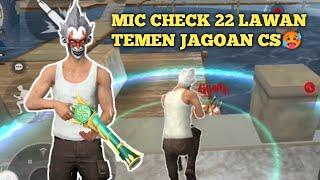 MIC CHECK ADU BACOT LAWAN JAGOAN CS! AUTO MODE SERIUS!!! GARENA FREE FIRE