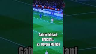 Gabriel handball in Arsenal 2-2 Bayern Munich... controversial non-call for "kid's mistake"