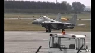 [History] MIG-29 nice fly by´s at Fliegerhorst JG 73 "S" Laage