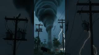 AI Simulates a Killer Tornado ️ #shorts #disaster