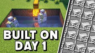 DAY 1 Iron Farm EASY in Minecraft 1.21! - Java!