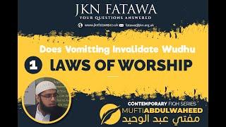 Does Vomitting Invalidate Wudhu | Mufti Abdul Waheed-jknfatawa.co.uk