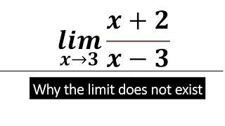 Why The Limit Does Not Exist