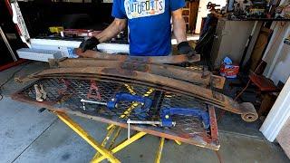 Chevy Squarebody Leaf spring rebuild and new shocks