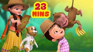 जंगली जानवरों का गीत - Wild Animals Song | Hindi Rhymes for Children | Infobells