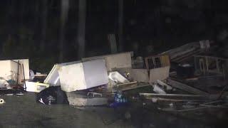 WATCH: Mobile homes destroyed after storms hit west Ada