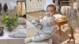 (SUB) VLOG Daycare Center Orientation, Mom and 11-month-old baby's Spring Clothes Shopping