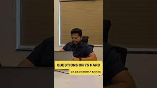  Do I Even Sleep?  Answering Your 75 Hard Questions! | CA Darshan Khare #75HardChallengeIndia