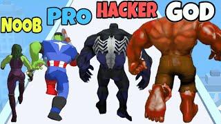 NOOB vs PRO vs HACKER vs GOD in SuperHero Pick 3D