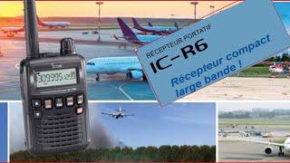 ICOM IC-R6 :Récepteur portatif 0.15-1300MHz avec écran LCD  scanning (100canaux/sec) modes AM/FM/WFM