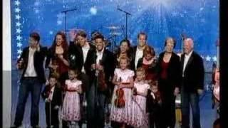 America's Got Talent - The Duttons, baby flips off Piers!!