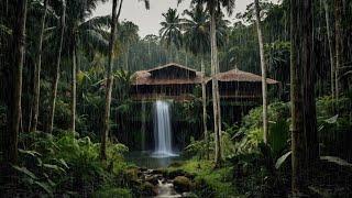 Suara Hujan Pengantar Tidur, Tertidur Nyenyak Dengan Suara Hujan Deras Di Hutan - Rain For Sleeping