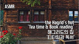 ASMR 티타임과 독서 소리가 들리는 '해그리드의집' I 'Tea time & Book reading in the Hagrid’s hut'