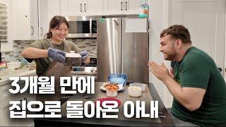 Survived Long Distance: Husband finally eats delicious home-cooked meal after 3 months!