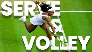 Rarest Play From Serena - Serve & Volley | SERENA WILLIAMS FANS