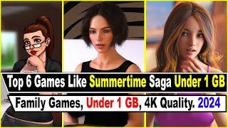 Top 6 Complete Games: Under 1 GB Like Summertime Saga