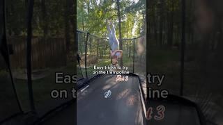 EASY TRICKS TO TRY ON THE TRAMPOLINE! #shorts