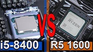 i5-8400 Coffee Lake vs Ryzen 5 1600 -- Was ist besser?