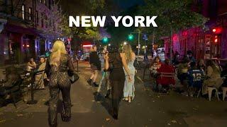 NYC Uncut Raw Footage of Nightlife in New York City 4K Night Time Places in NYC Nightlife District