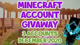 FREE MINECRAFT ACCOUNT GIVEAWAY *3 ACCOUNTS* 2020 (December))(GIVEAWAY OVER)