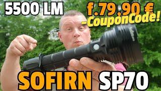  SOFIRN SP70 - 5550 Lumen f. 79,95 €! Low Budget Fernlicht