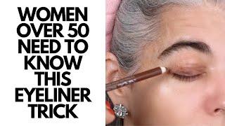 Women Over 50 NEED To Know This Eyeliner Trick| Nikol Johnson