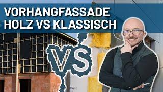 Vorhangfassade mit Holz vs. klassisch mit Alu/GFK | Energieberater klärt auf