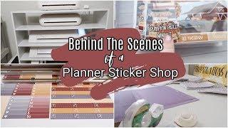 BEHIND THE SCENES OF AN ETSY STICKER SHOP | DAY IN THE LIFE OF A STICKER SHOP OWNER