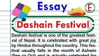 Essay on Dashain Festival | Dashain essay | essay | Dashain essay in English | English Essay Writing