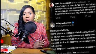 MÁS REVELACIONES DE LA MINISTRA DE CULTURA #milagrosgerman