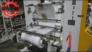 XIANGHAI 6 colors belt design flexo printing machine change the printing speed with 100m per minutes