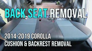 How to Remove The Back Seats - 2014-2019 Toyota Corolla, 2015, 2016, 2017, 2018