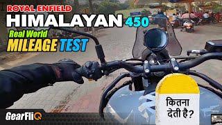 RE Himalayan 450 -  Real World Mileage Test | GearFliQ